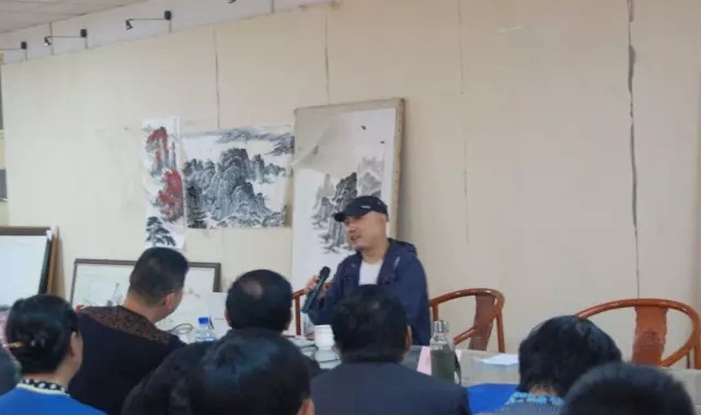 杨恩国先生讲座：《山水画写生与创作》在我院美术馆举行