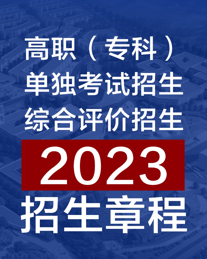 2023年单独考试招生和综合评价招生章程